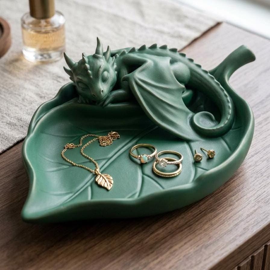 Baby Dragon on a Leaf