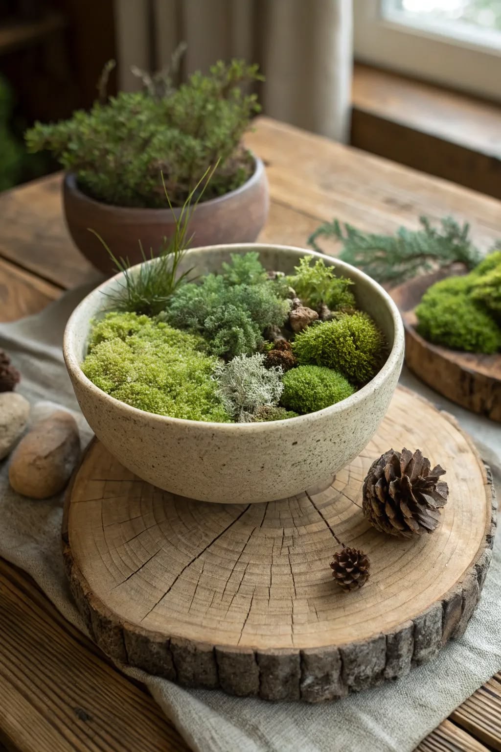 Moss Bowl Planter