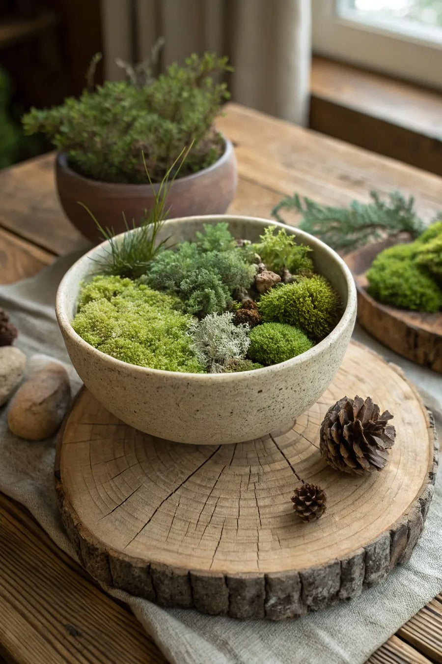 Moss Bowl Planter