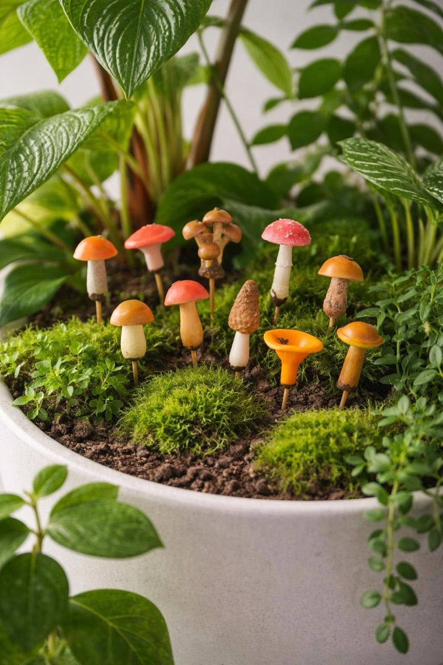 Tiny Mushroom Forest (Set of 10)